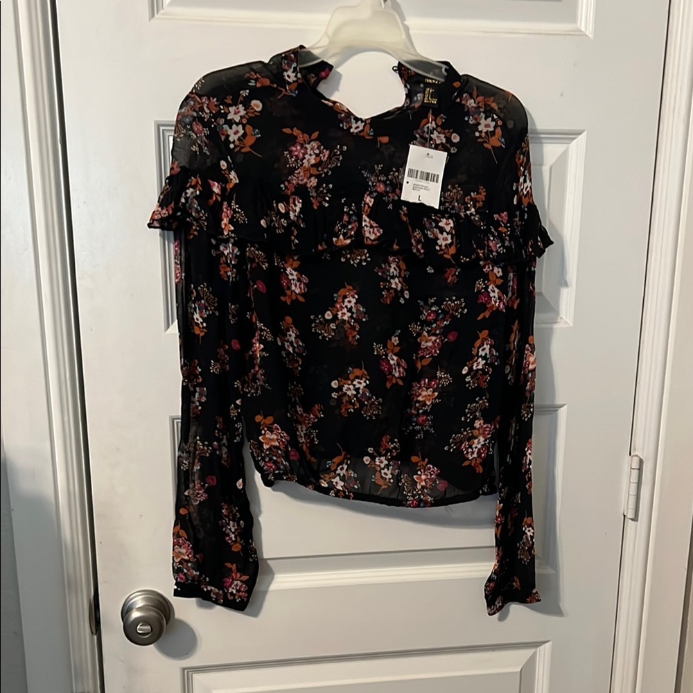 Floral Sheer Blouse